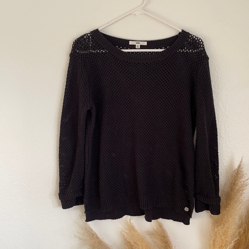 Black Vans netted sweater size Medium